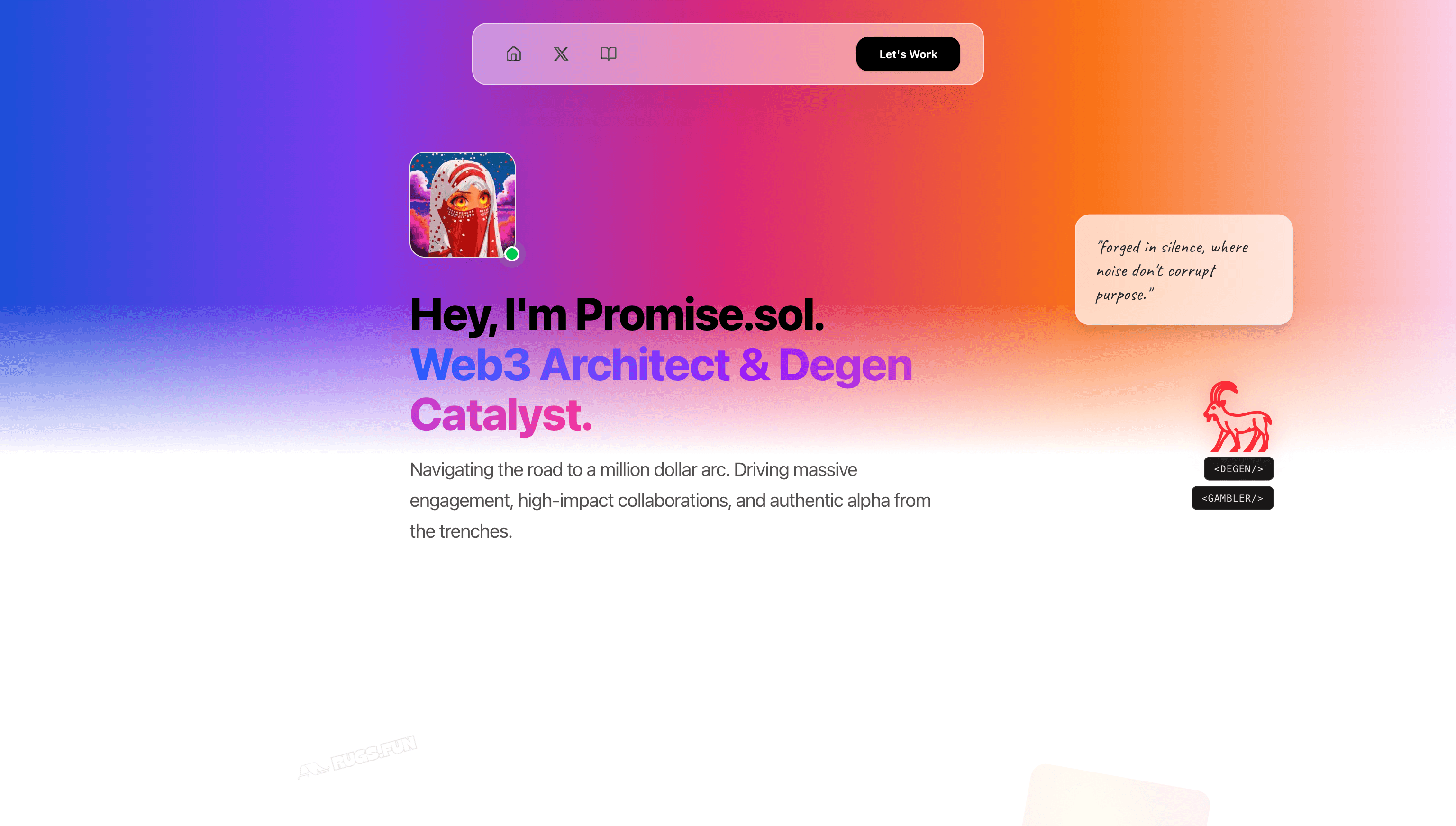 Victor Kingsley (Codewithvick) - Web3 developer portfolio website showcase.